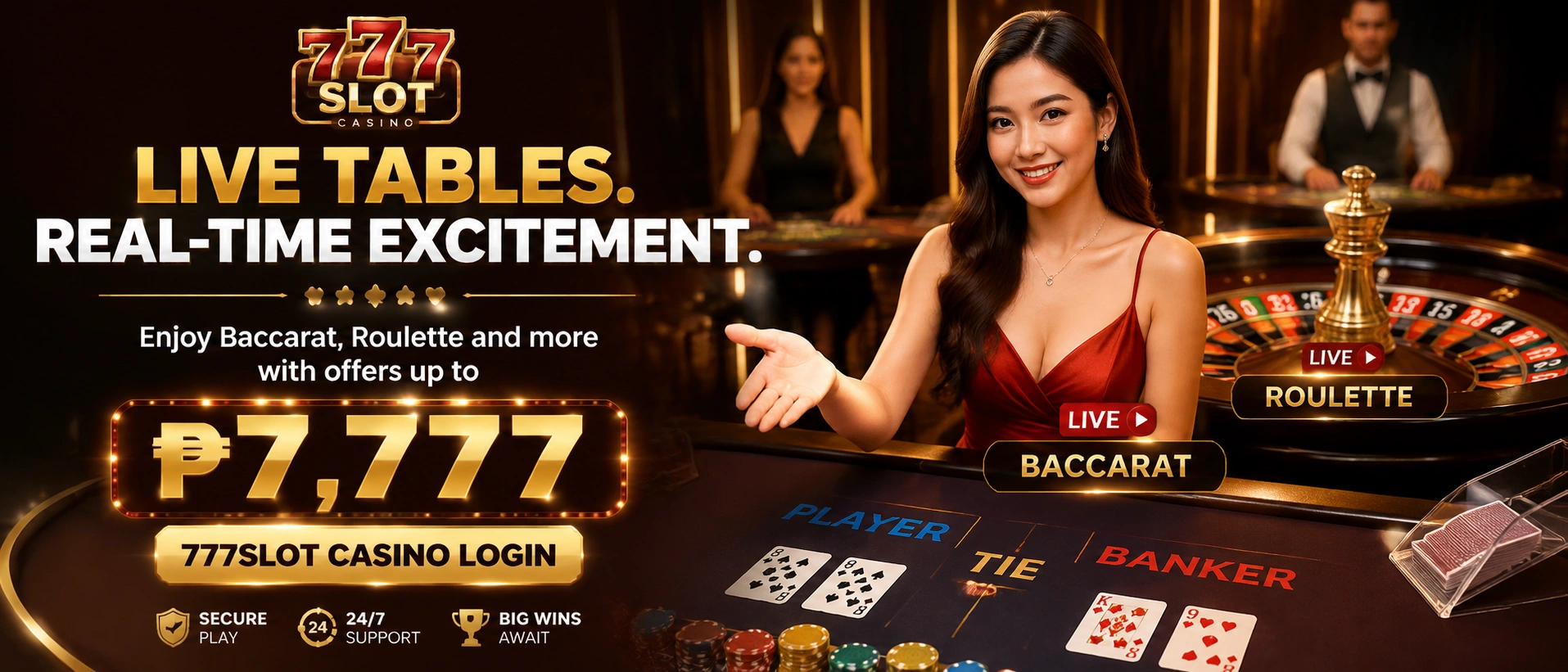 Live casino table browsing preview