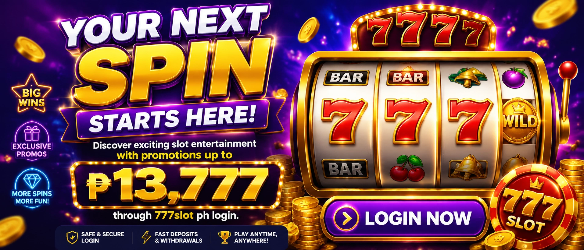 777Slot promotion and lobby area
